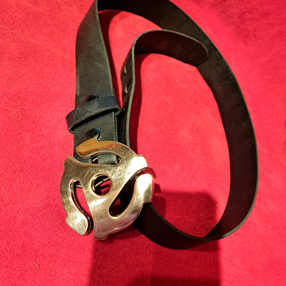 Black Belt with Gold Buckle